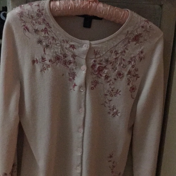 Floral & Beaded Cardigan - Picture 1 of 4